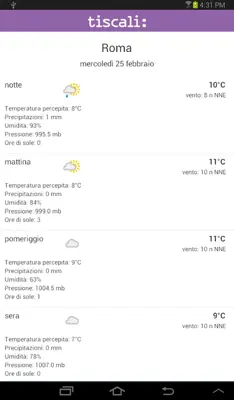 Tiscali android App screenshot 2