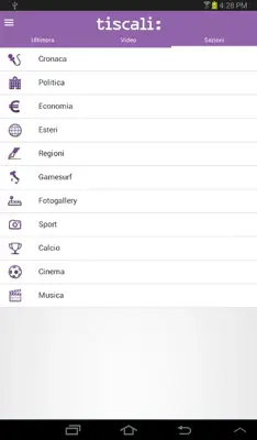 Tiscali android App screenshot 6